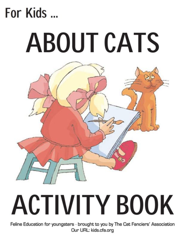 About Cats Educational Activity Book